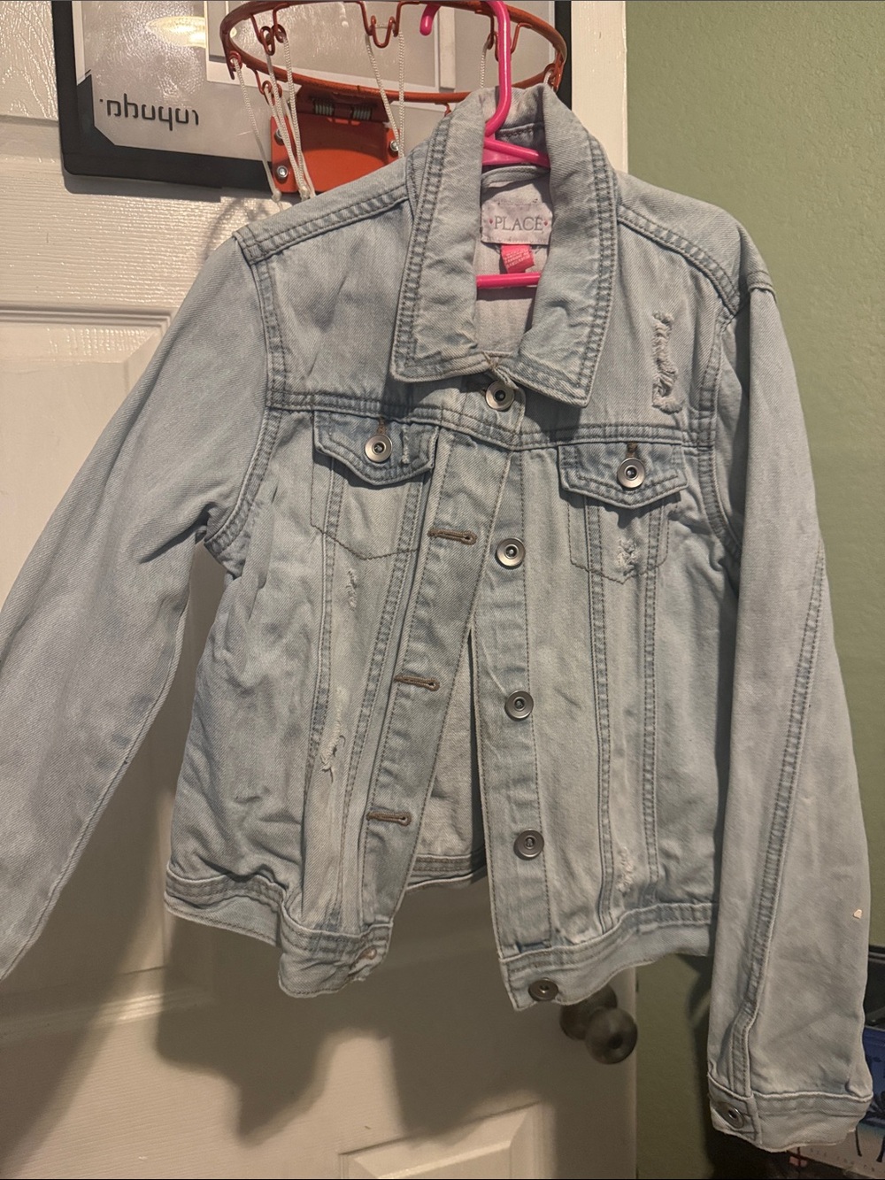 The Children's Place Light Denim Jean Jacket - Pale Blue